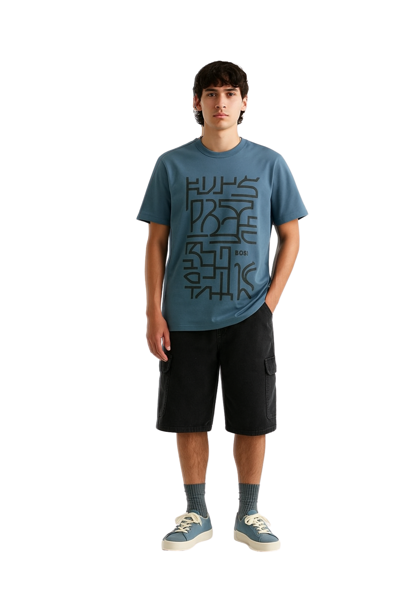 Hugo Boss Abstract Line Tee