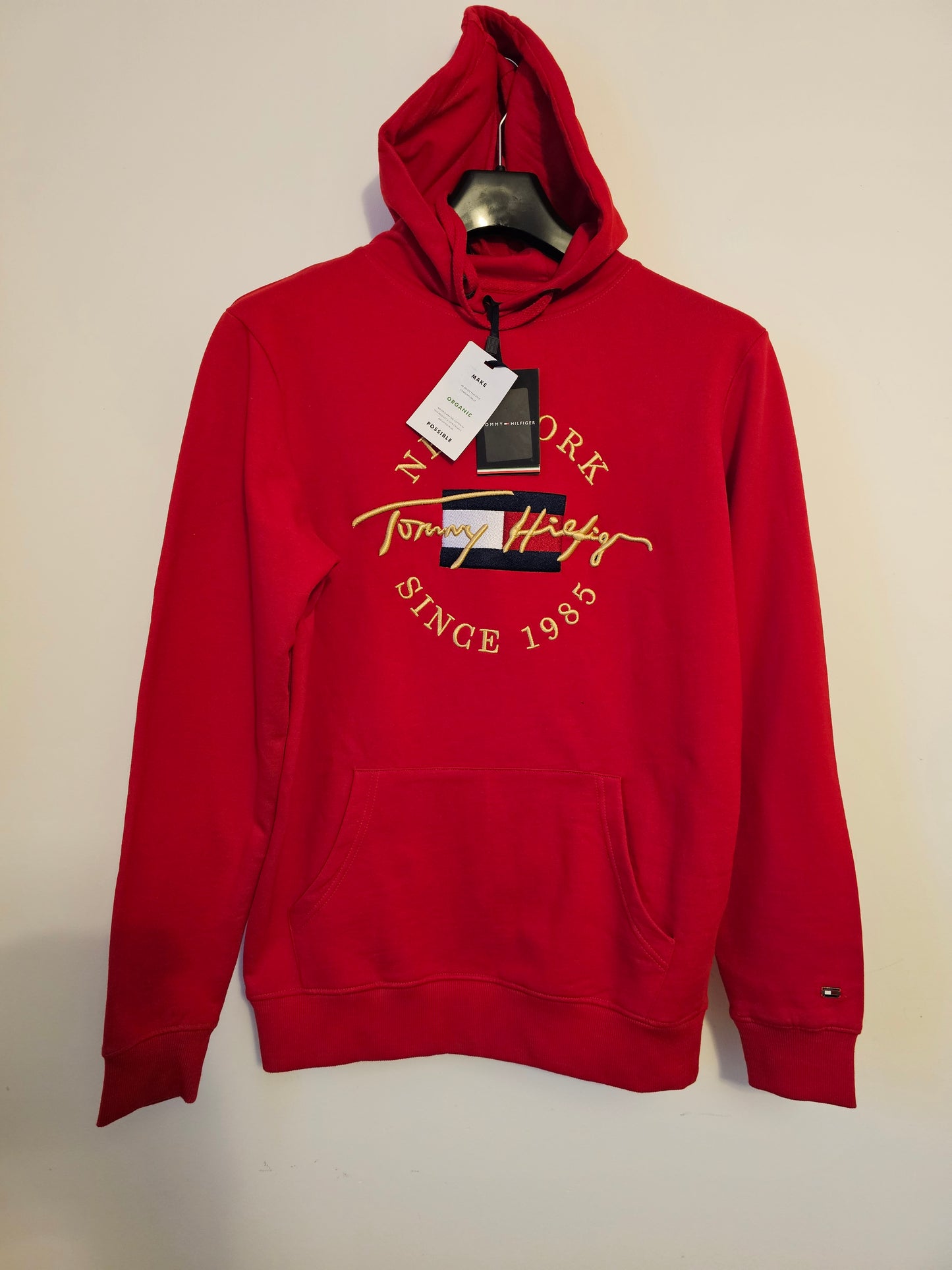 Embroidery Hoodie Red