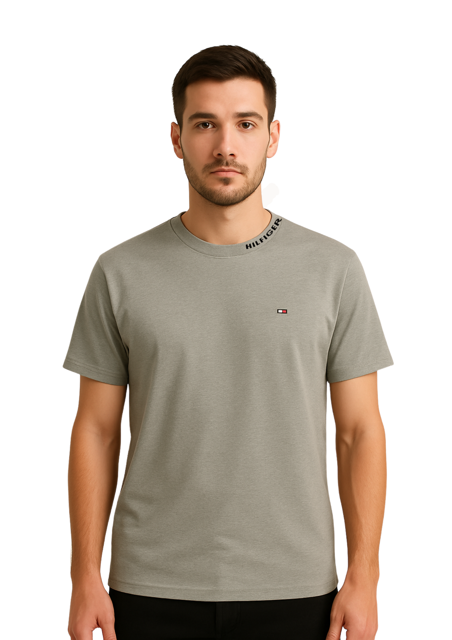 Tommy Hilfiger Tee (Red, Navy Blue, Gray & White)